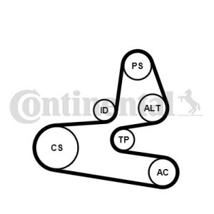 Kilerem (sæt), CONTINENTAL CTAM, b.la. til Citroën~Peugeot~Fiat