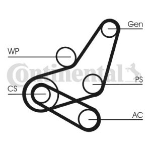 Kilerem (sæt), CONTINENTAL CTAM, b.la. til Ford~Volvo