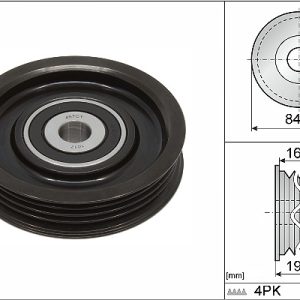 Strammehjul, kilerem, INA, 84,6 mm, b.la. til Nissan