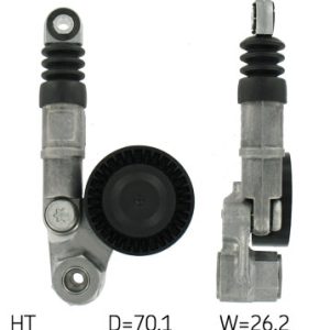 Strammehjul, kilerem, SKF, 70 mm, b.la. til Alfa Romeo