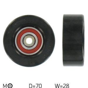 Strammehjul, kilerem, SKF, 70 mm, b.la. til Skoda~VW~Seat